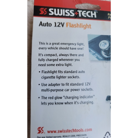 NEW Swiss Tech Auto 12V Flashlight - Picture 6 of 14